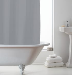 Bath Waffle Shower Curtain - Grey