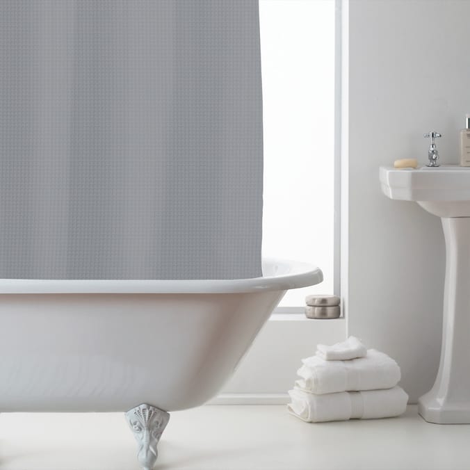 Bath Waffle Shower Curtain