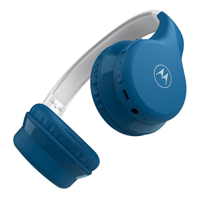 Motorola Moto JR300 Kids Wireless Headphones - Blue/Grey