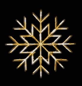  Prestige Battery Operated LED Snowflake Window Light 27cm - Warm White