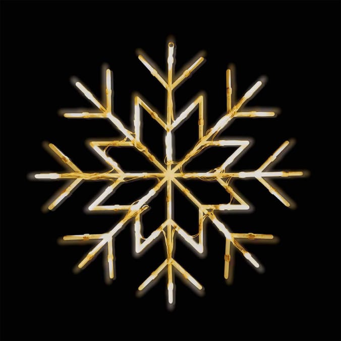 Prestige Battery Operated LED Snowflake Window Light 27cm