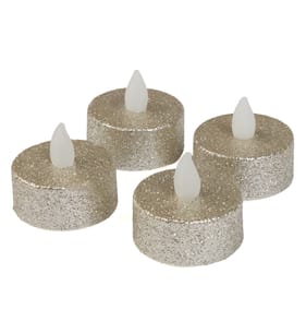 Winter Charm LED Tealights - Gold