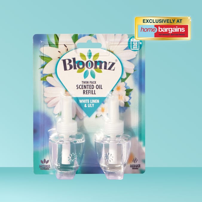 Bloomz Scented Oil Refill Twin Pack 2x 20ml - White Linen & Lily