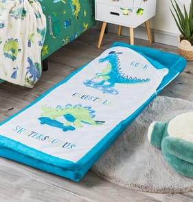 The Kids Edit Inflatable Airbed & Sleeping Bag - Dinosaur