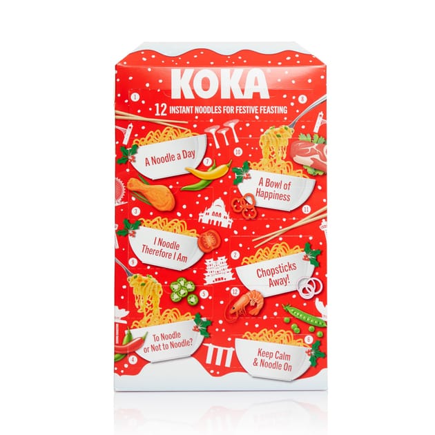 Koka Noodles Advent Calendar 12 Instant Noodles For Festive Feasting