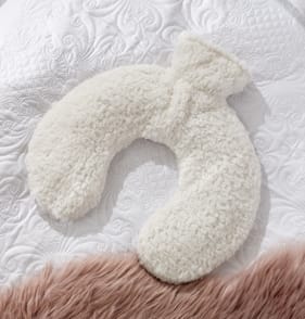 Teddy Soft: Neck Hot Water Bottle - Cream