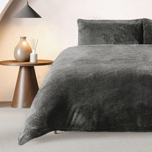 The Winter Warmer Collection Teddy Double Duvet Set | Home Bargains