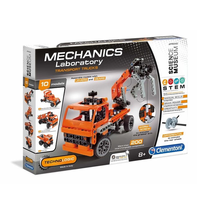 Clementoni Mechanics Laboratory Transport Trucks Construction Set