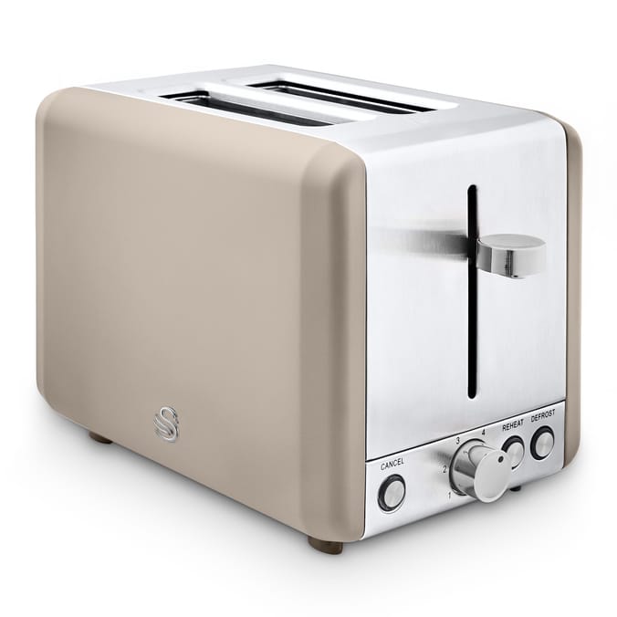 Swan 2 Slice Toaster - Latte