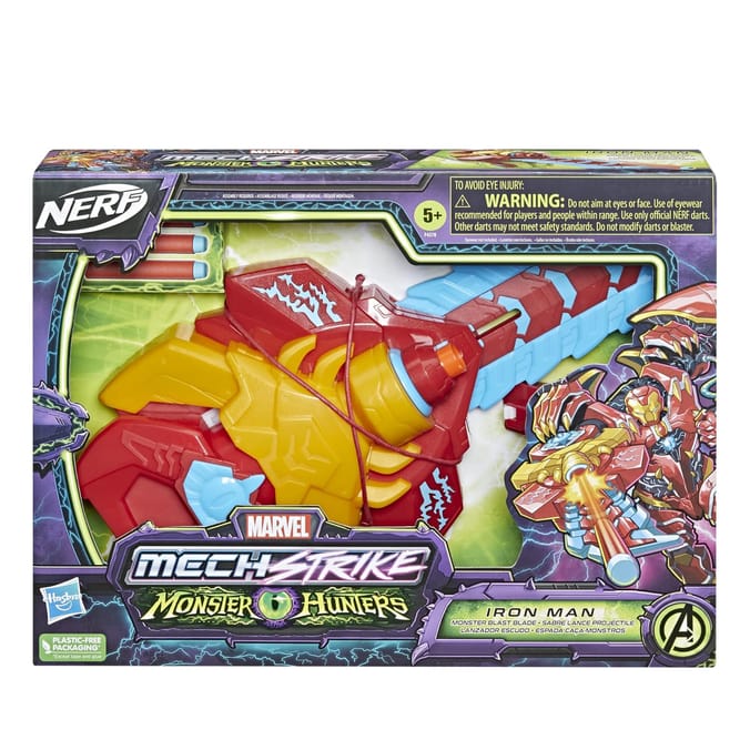 Nerf Avengers Mech Strike Monster Hunters - Iron Man