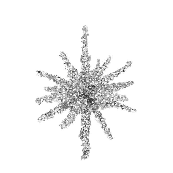 Frosted Spirit Diamante Star Hanging Decoration