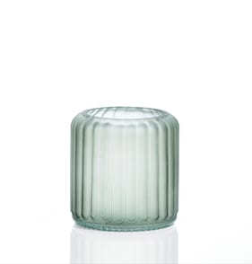 Home Collections Glass Tealight Holder - Green