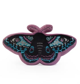 Mystic Midnight Moth Cushion 