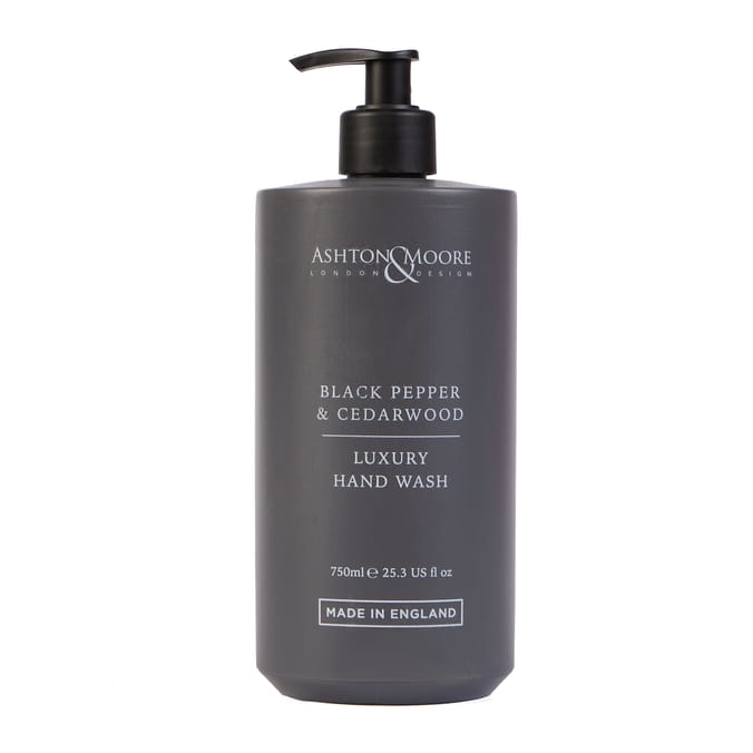  Ashton & Moore Luxury Hand Wash 750ml - Black Pepper & Cedarwood