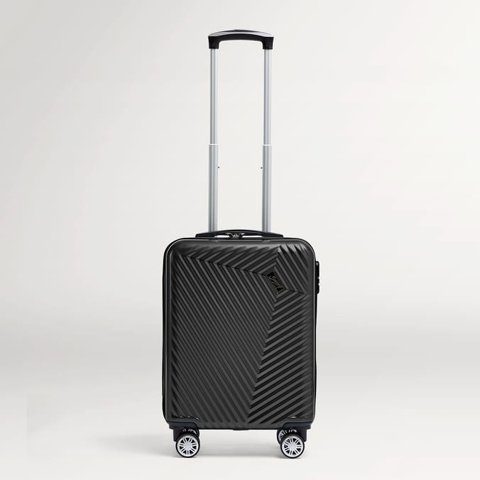 Salisburys Hard Shell Suitcase Black Home Bargains
