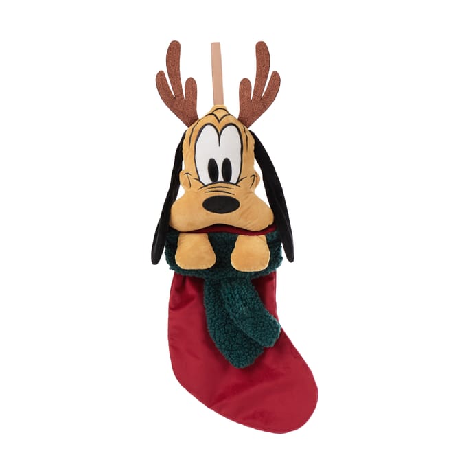 Disney Mickey And Friends Christmas 3D Head Stocking - Pluto