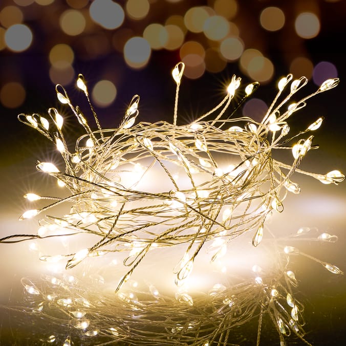 Prestige Battery Operated 100 LED Copper Wire Cluster Lights