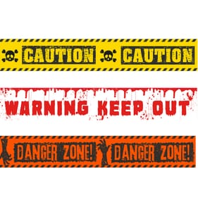 Hallow Scream Warning Tape