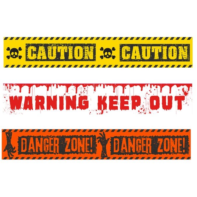Hallow Scream Warning Tape