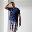 Jeff & Co by Jeff Banks Men's Blue Check Pyjama Set