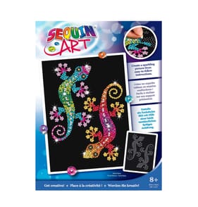 Sequin Art - Two Lizards