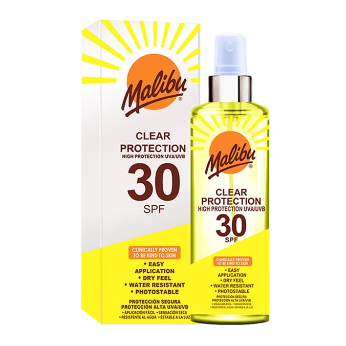 Malibu Sun Clear Spray Sunscreen 250ml SPF 30 