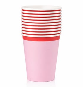 Summer Paper Cups 10 Pack - Pink