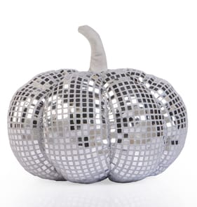 Spooky Disco Sequin Pumpkin Cushion 