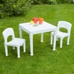 Liberty House Toys Kids Plastic Table and Two Chairs Set