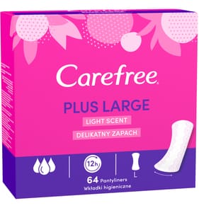 Carefree Plus Large Light Scent Pantyliners 64s