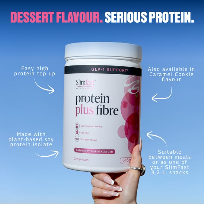 Slimfast Protein Plus Fibre 616g - Raspberry Ripple