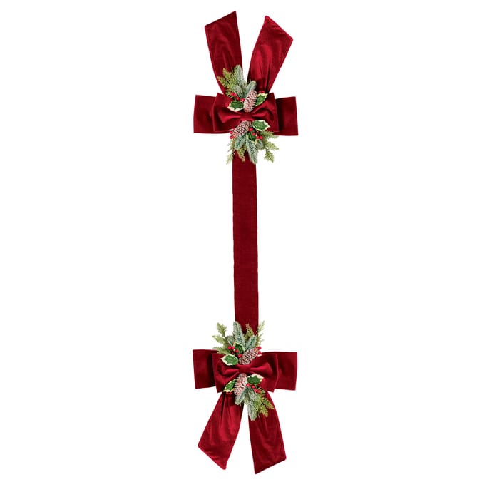 Festive Feeling Christmas Over The Door Bow