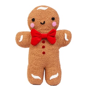 Sleigh Bells Gingerbread Cushion - George 