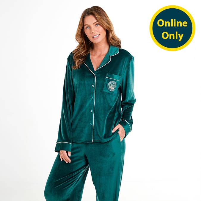The Polar Express Ladies Pyjamas Green