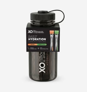 XO Fitness Daily Hydration Bottle Kit - Black