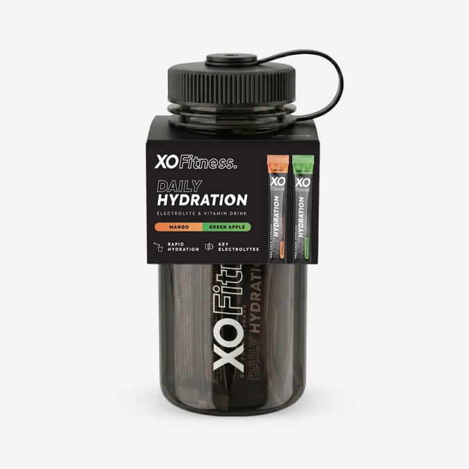 XO Fitness Daily Hydration Bottle Kit - Black