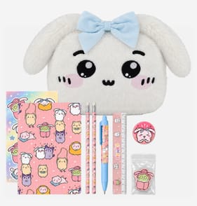  Kawaii Dreamer Plush Stationery Set - Rabbit