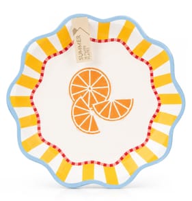 Summer Paper Plates 10 Pack - Orange