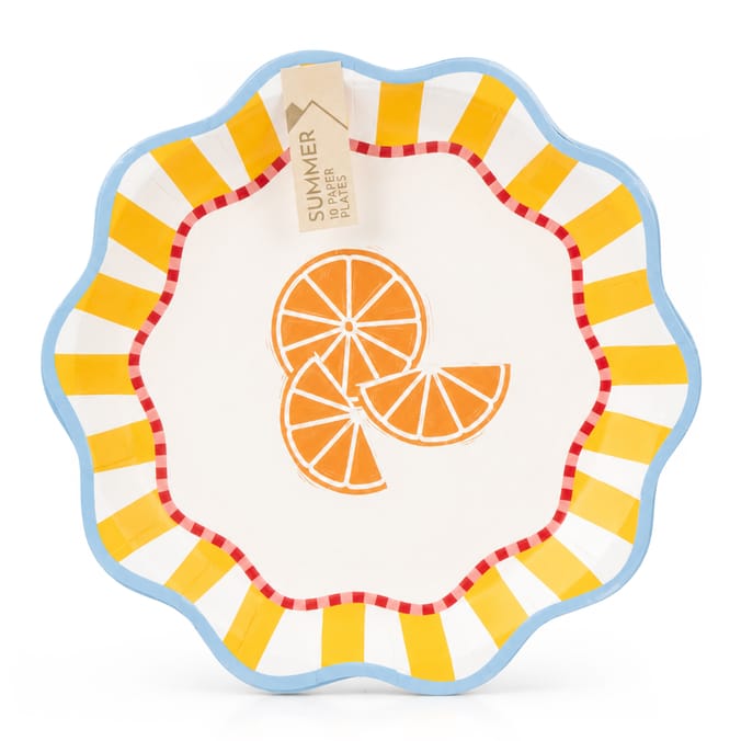 Summer Paper Plates 10 Pack