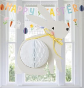 Happy Easter Hanging Honeycomb Bunting