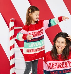 Originals Slogan Christmas Jumper - Girls