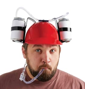 Novelty Thirst Aid Drinking Helmet 