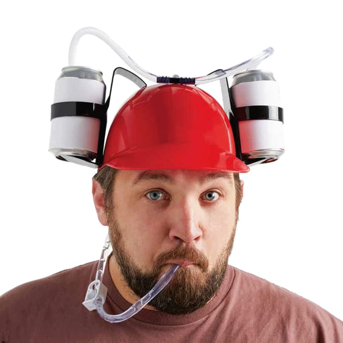 Novelty Thirst Aid Drinking Helmet