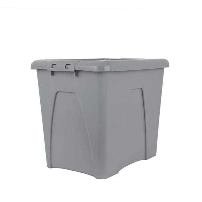 Wham Upcycled Box & Lid 75l - Soft Grey