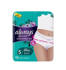 Always Discreet Boutique Pants Plus Underwear Medium Sensitive Bladder - 27  Pack