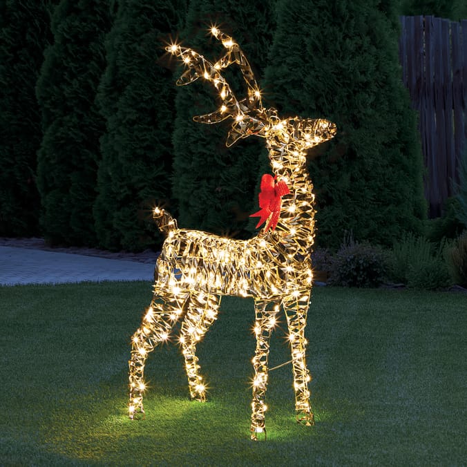 Prestige Mains Operated LED Iridescent Reindeer 1.1m