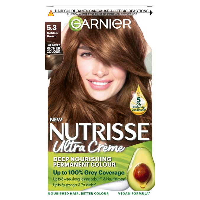 Garnier Nutrisse Ultra Crème Hair Dye - 5.3 Golden Brown