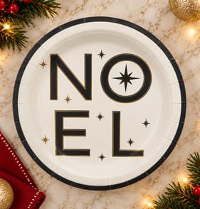 Festive Feeling Paper Plates 10 Pack - Noel