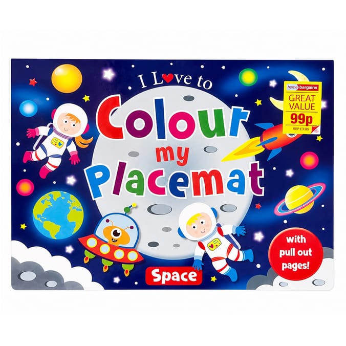 Colour My Placemat - Space