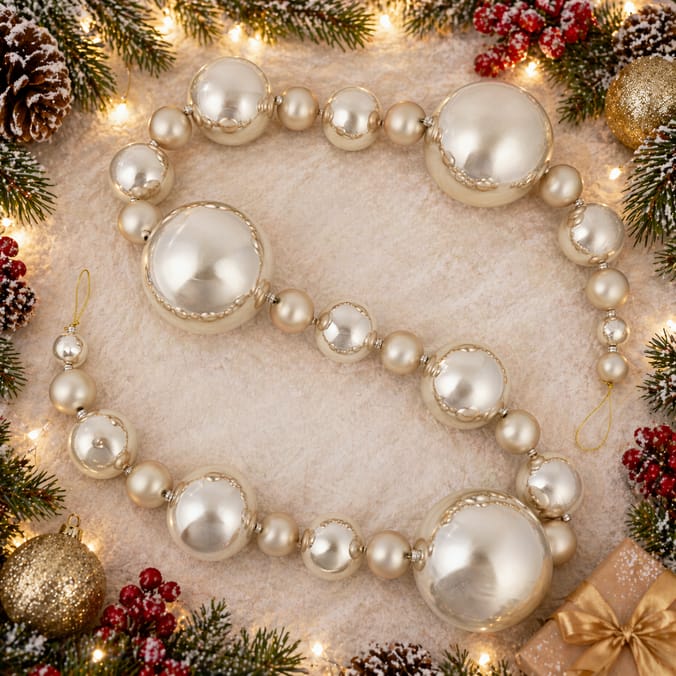 Festive Feeling Bauble Christmas Garland